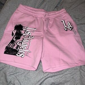 Pink Graphic Men's Shorts